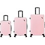 DUKAP Discovery 3-Piece Hardside Spinner Luggage Set, TSA Checkpoint Friendly, Pink (DKDISSML-PNK)~#|#~78F0BDCA-5746-4CEA-8DE04801029B80D6_sc7
