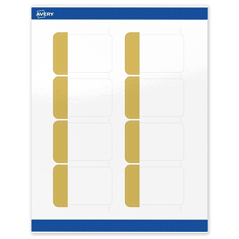 Avery Laser/Inkjet Rectangle Multipurpose Labels, 2" x 3", White, 80/Pack (S00-DJK) image 1
