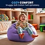 Flash Furniture Dillon Cotton Small Refillable Bean Bag Chair, Solid Purple (DGBEANSMSLDPUR)~#|#~78F2953D-5E8A-4945-9AA0959CB15956AD_sc7
