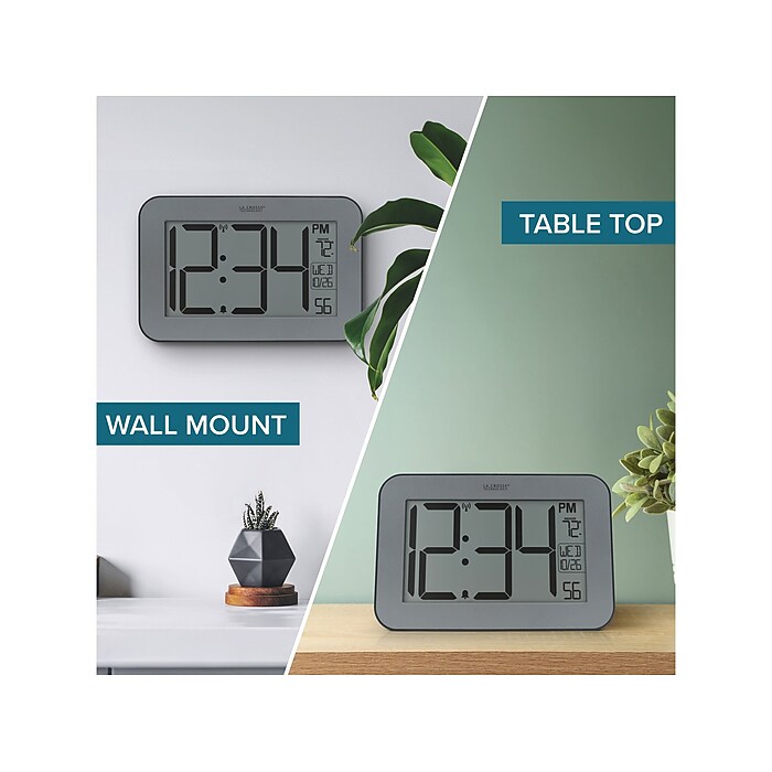 La Crosse Technology Atomic Digital Wall/Table Clock, 10