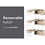 South Shore Helsy 78"W L-Shaped Computer Desk with Removable Hutch, Soft Elm/White (13298)~#|#~78FFA946-E170-4B87-91E9473000CDC8C6_sc7