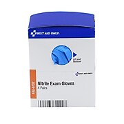First Aid Only SmartCompliance, Refill, Powder Free Nitrile Exam Gloves, Latex Free, Large, 8/Box (FAE-6102)