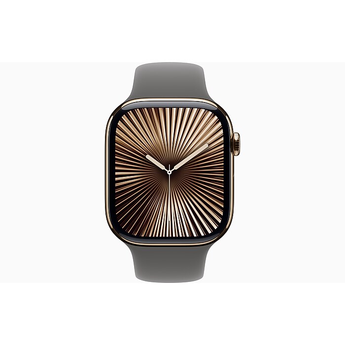 Apple Watch Series 10, GPS + Cellular, 46mm, Natural Titanium Case