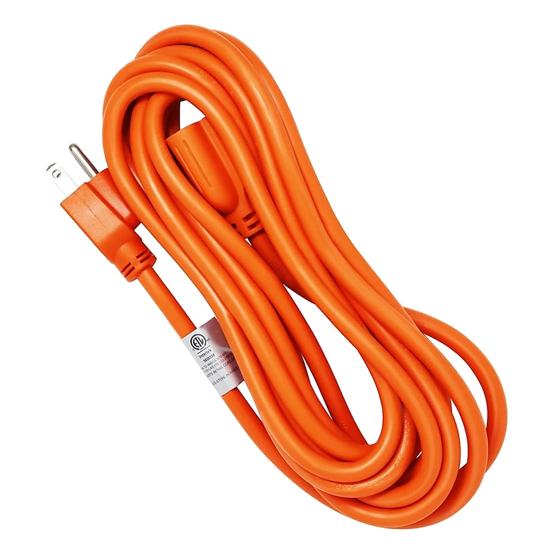 RAYOVAC 20' Indoor/Outdoor Extension Cord, 16 AWG, Orange (HM-EC-002-20) image 1