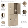 Bush Business Furniture Assure 72"H 2-Tier Natural Elm Storage Lockers (AUS130NEK)~#|#~79049F1A-CB20-4024-959E8E03482019B8_sc7