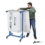AdirOffice Metal Mobile File Cart with Swivel Wheels, Blue (615-BLU-PKG)~#|#~79051832-7503-4037-9FB8A60ED5F16181_sc7