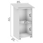 Bush Business Furniture Envision 48"H Stand Up Lectern, White (NVD129WH)~#|#~7907ADDA-3FF1-44DD-A095CC4A193A58A2_sc7