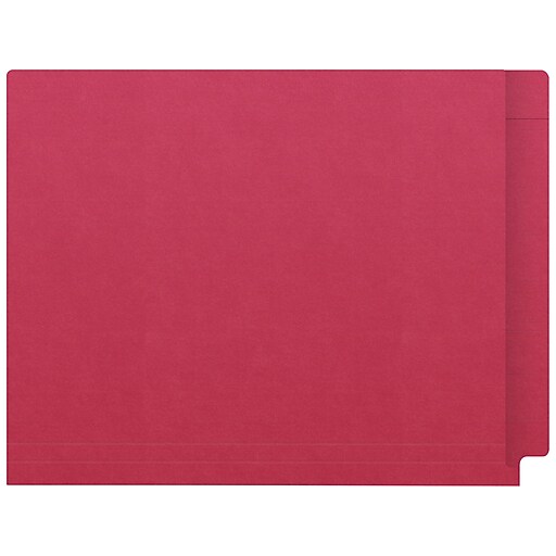 Staples Reinforced Fastener Folders – Letter Size, 3/4 Expansion, Red, 50-Pack – Two Fasteners, Durable Tabs For Office Organizing