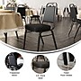Flash Furniture HERCULES™ 19 1/4"H Vinyl Black Frame Trapezoidal Back Banquet Chair, Black, 4/Pack (4FDBHF1BKBK)~#|#~790A4A54-2221-47AD-A3567AA423BE7F30_sc7