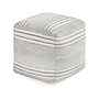 Anji Mountain Summit Stone Fabric Square Pouf Ottoman (AMBPF174-1616)~#|#~7913E3DF-30F9-42FF-95B49BA095C7008C_sc7