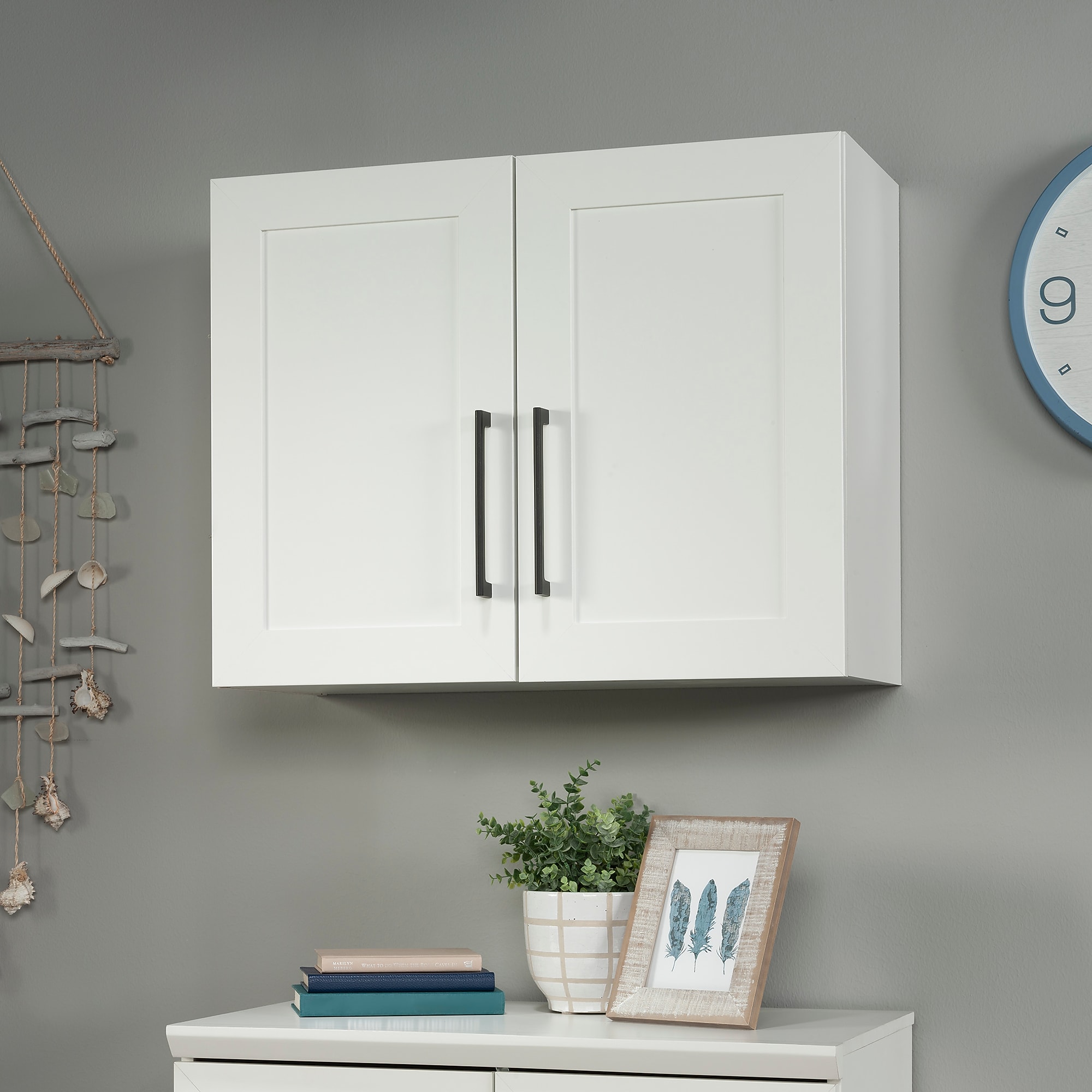 Sauder HomePlus 23″H Wall Cabinet, Soft White (442985) Sansujyuku sansujyuku.com
