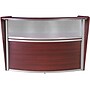 Regency Marque 72"W Curved Reception Desk Workstation, Mahogany (77310MH)~#|#~791CC4BD-FA7C-4B98-9A62379AB0A9B973_sc7