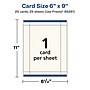 Avery Integrated Cards, 6" x 9", Matte Ivory, 25/Pack (95281)~#|#~791CE5C1-58B8-4C02-88A3D6B3213C9A6E_sc7