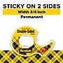 Scotch Removable Double Sided Tape with Dispenser, 3/4" x 11.11 yds., Clear (667)~#|#~791CF8DC-581B-402D-AD46A2395742ED56_sc7