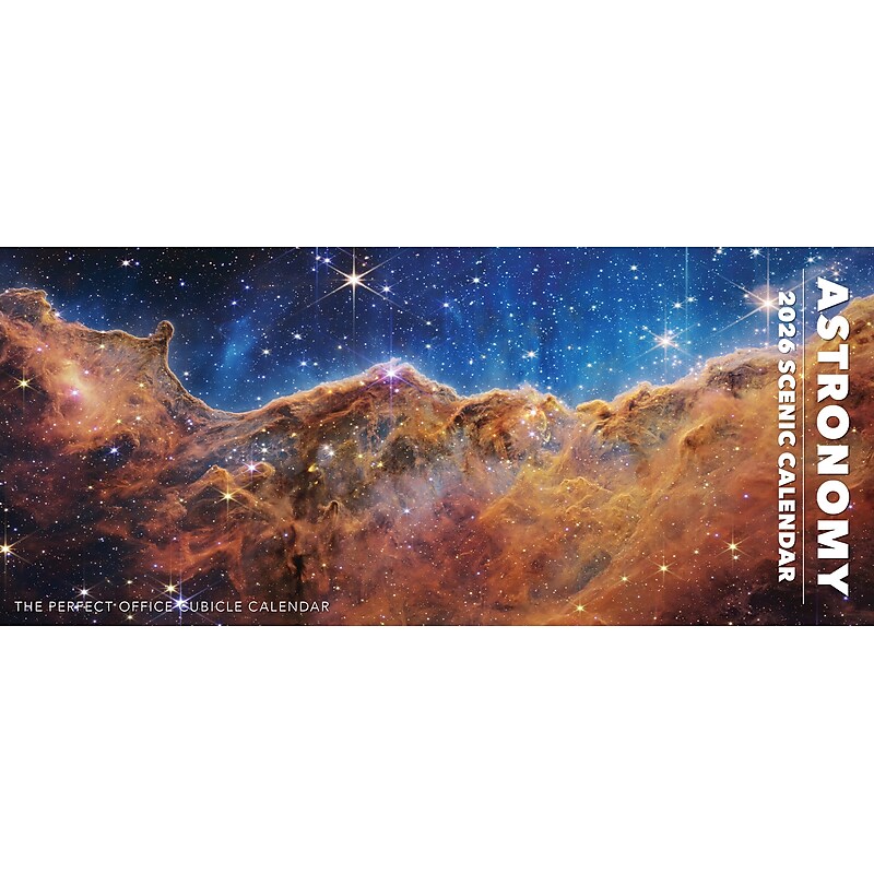 2026 Willow Creek Astronomy 6.5" x 15" Monthly Wall Calendar (54703) image 1