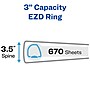 Avery Heavy Duty 3" 3-Ring View Binders, D-Ring, Periwinkle (17558)~#|#~791D7736-7E70-4F61-AD8A5A413031630F_sc7