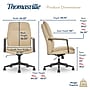 Thomasville Furniture Upton Ergonomic Bonded Leather Swivel Manager Chair, Cream (51421-CRM)~#|#~791F602B-B39C-412E-97EE568B5C6D80D9_sc7