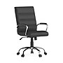 Flash Furniture Whitney Ergonomic LeatherSoft Swivel Mid-Back Executive Office Chair, Black/Chrome (GO2286MBK)~#|#~791F67F4-34BA-476B-9355DDCA4682E87E_sc7