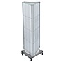 Azar Displays 60” x 16” Three-Sided Revolving Pegboard Tower Floor Display on Wheeled Metal Base, Clear (700452-CLR)~#|#~7929D7A9-8739-4FA0-9D96E3DFB3A2C057_sc7