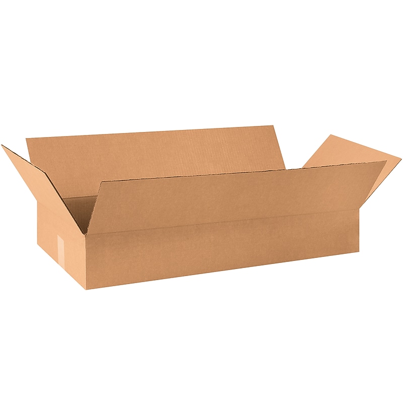 30" x 12" x 4" Shipping Boxes, 32 ECT, 25/Bundle (30124) image 1