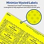 Avery Laser/Inkjet Rectangle Multipurpose Labels, 1.25" x 3.75", Neon Yellow, 480/Pack (94228)~#|#~792C2494-52E4-43E0-A939D4C8B5A95DBD_sc7