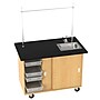 Diversified Woodcrafts Kinetic Mobile Demo Center Rectangular Demonstration Table, 48" x 28", Oak (4222K)~#|#~792D955F-520C-40D5-B7C7F52BD6D4C198_sc7