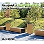 Alpine Industries Steel Outdoor Trash Can with Open Lid, 32 Gallon, Cedar (ALP4400-01-CD)~#|#~793080F9-7CED-42CB-A8C4AC44CBBBF22D_sc7