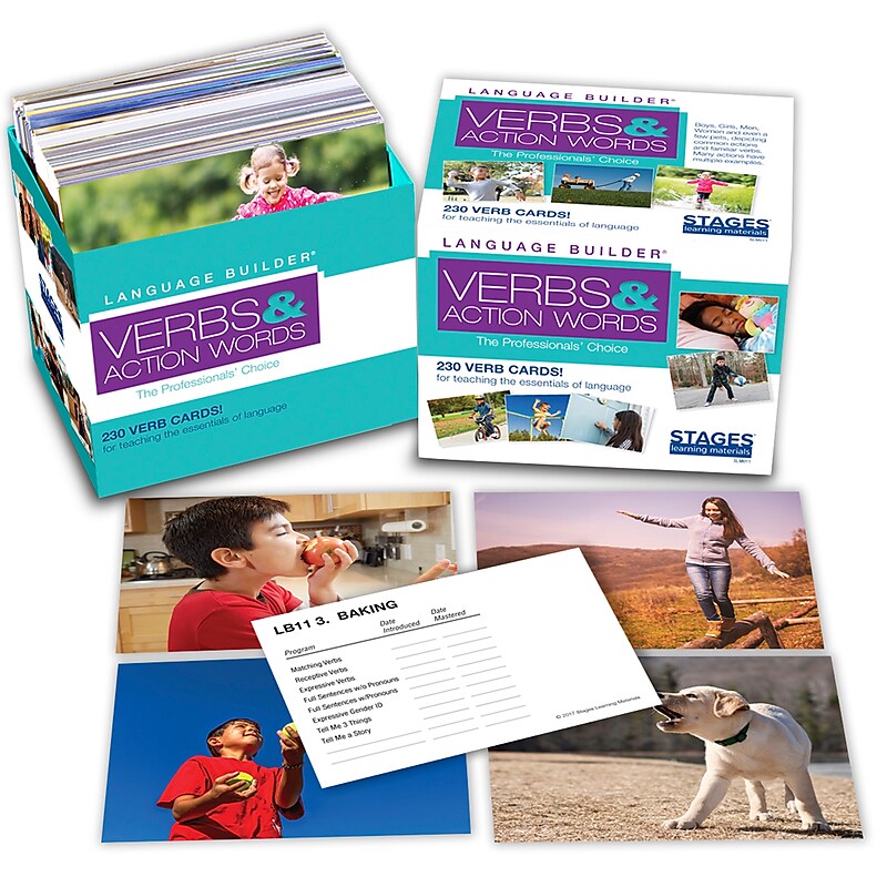Stages Learning Materials Language Builder® Picture Cards, Verbs (SLM011) image 1