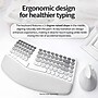 SaharaCase Split Ergonomic Wireless Keyboard and Mouse Combo, White (KB27)~#|#~793C1EED-7C9F-4054-80D120573301D065_sc7