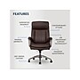 La-Z-Boy Nova Ergonomic Polyurethane Swivel Executive Chair, Brown (52372-BRN)~#|#~79403C41-937C-4079-9CA867ED7A4399E4_sc7