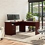 Bush Furniture Cabot 60"W L Shaped Computer Desk with Drawers, Harvest Cherry (CAB044HVC)~#|#~79420C9F-2028-456F-85428F9EB65E88E6_sc7