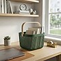 Simplify Small Mesh Storage Basket with Wooden Handle, Forest (30062-FOREST-ST)~#|#~79448998-7858-47B4-A4C13193B61EE92D_sc7