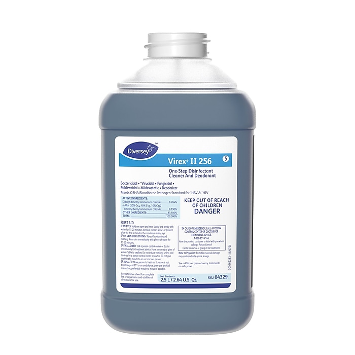 Virex II 256 One-Step Disinfectant for Diversey J-Fill, Mint Scent