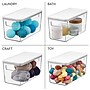 iDESIGN Small Stackable Plastic Storage Bin, Clear (95484)~#|#~7953461C-0DEF-4160-8A02A13368835ED1_sc7