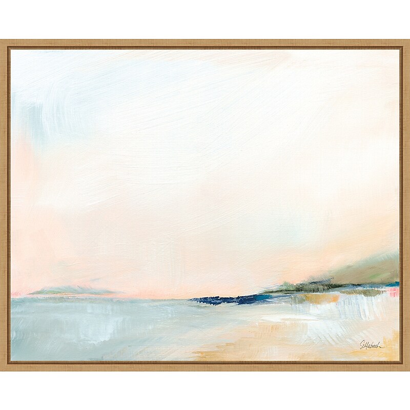 Amanti Art Open Sky Over Water by Sue Schlabach Framed Canvas Wall Art Print, 28" x 23" (A42677096787) image 1