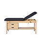 Aristo Wood Physician Adjustable Exam Table with Shelf, 2 Drawer Cabinet, Paper Cutter, Holder, 500lbs. Capacity, Black~#|#~79577D67-5D02-41F1-ADD6A290267B688F_sc7