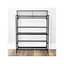 Advantus FlipShelf 3-Shelf Steel Rack, 30.5" x 26.75" x 12", Black (38703)~#|#~7957AD10-3E03-436F-BD49839B4833EA47_sc7