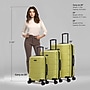 DUKAP Sense 3-Piece Hardside Spinner Carry-On Luggage Set, TSA Checkpoint Friendly, Green (DKSENSML-GRN)~#|#~795820A8-A704-4CE8-995A2BCB06E8F6A8_sc7