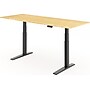 FlexiSpot E7 Pro 78"W Electric Adjustable Standing Desk, Bamboo/Black (E7BPRO7830LBZB)~#|#~795A0528-1A5B-4160-B9B6D0CB31AC032E_sc7