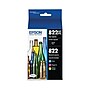 Epson T822XL/T822 Black High Yield and Cyan/Magenta/Yellow Standard Yield Ink Cartridges, 4/Pack (T822XL-BCS)~#|#~79608687-9505-436D-88936C1A57E7FD73_sc7