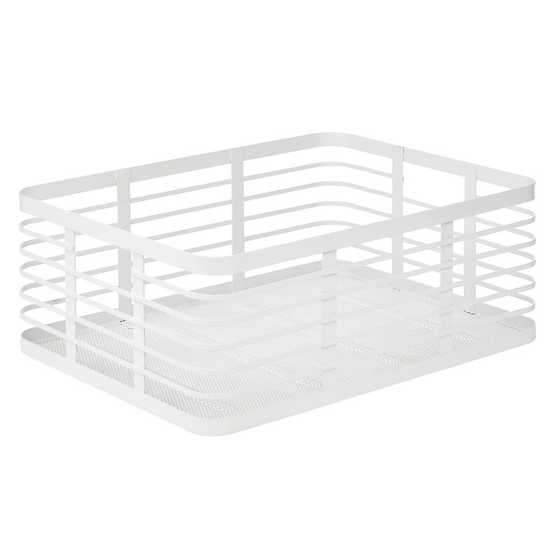 mDesign Steel Organizer, Matte White (25935) image 1