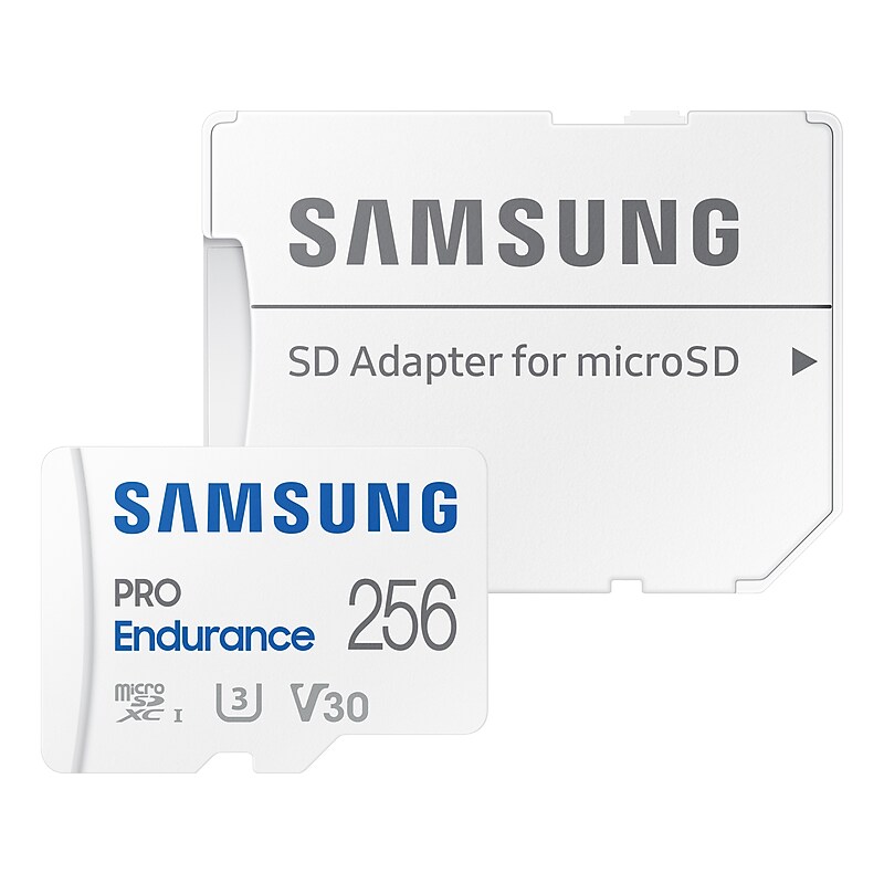 Samsung PRO Endurance 256GB microSDXC Memory Card with Adapter, Class 10, UHS-I, V30  (MB-MJ256KA/AM) image 1