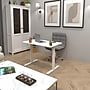 Mount-It! 48"W Electric Rectangular Adjustable Standing Desk, White (MI-8037)~#|#~7966495D-F465-4EBF-812DC7162E73A97C_sc7