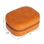 Household Essentials Small Vegan Leather Travel Jewelry Organizer Box, Caramel (HE1175)~#|#~7966733E-0D60-445A-BC2B5EECAF8A7FDB_sc7
