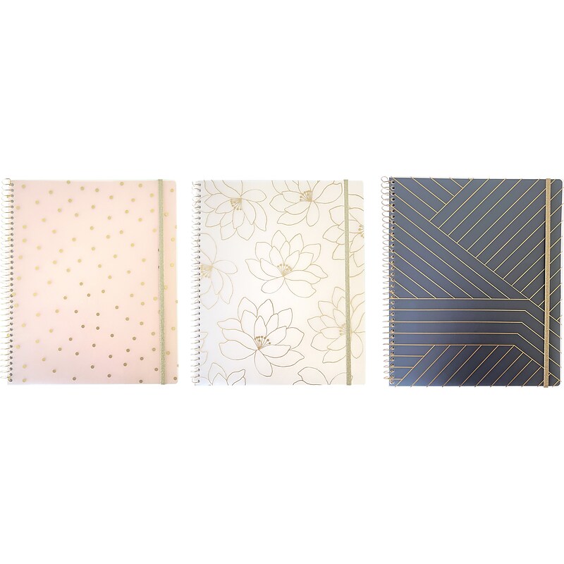 Carolina Pad Keep it in line Professional Notebook, 9.65" x 11.6", College-Ruled, 100 Sheets, Assorted Colors (10000) image 1