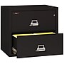 FireKing 1 Hour Fire Resistant Classic 2-Drawer Lateral File Cabinet, Letter/Legal, Black, 31.19"W, Dock to Dock (2-3122-CBL)~#|#~79714FE9-D042-485E-9A1D15F63995420B_sc7
