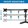 Mount-It! Adjustable Triple Monitor Stand, Up to 27", Black (MI-2789XL)~#|#~797344ED-DE32-4164-969EEAD1E9A615D9_sc7