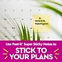 Post-it Super Sticky Notes, 4" x 4", Canary Collection, Lined, 90 Sheet/Pad, 6 Pads/Pack (675-6SSCY)~#|#~79734C61-5D40-4D38-868F3775DC9C44A0_sc7