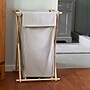Household Essentials X-Frame 1-Section Collapsible Hamper with Lid, Cotton, Gray (6787-1)~#|#~79755A74-7406-4D88-AE44AD3B39C3B8E1_sc7