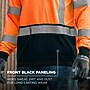 GloWear 8369BK High Visibility Long Sleeve Black Bottom T-Shirt, ANSI Type R Class 3, Orange, Medium (22223)~#|#~79769CFA-760A-4DAF-BD93F937BE565293_sc7